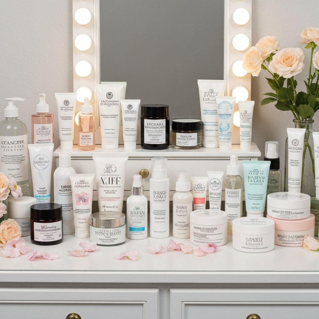 Beauty and skincare products